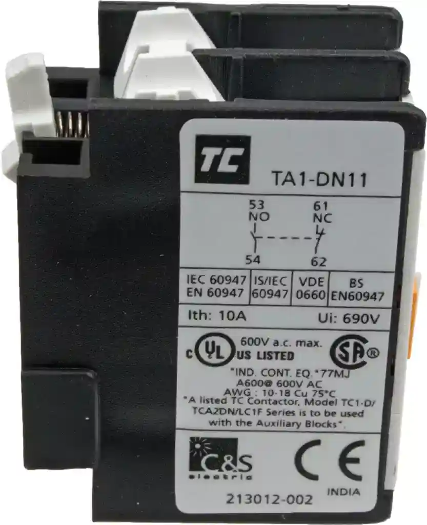 Auxiliary Contact 2 Contacts TA1DN11 Side