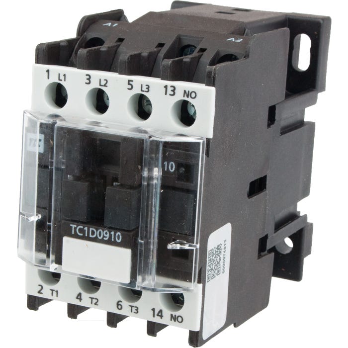 3 Pole Contactor 9 Amp 1 N/O 110 Vac Coil TC1D0910F7