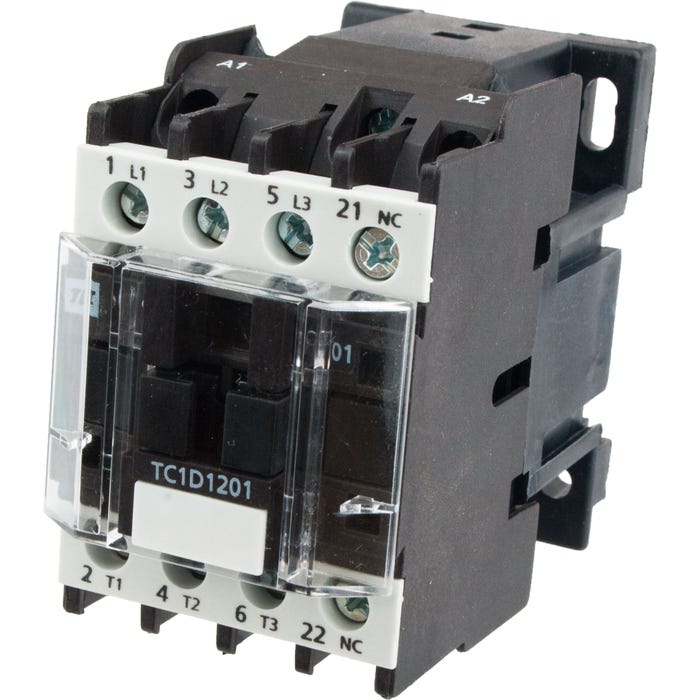 3 Pole Contactor 12 Amp 220 Vac Coil TC1D1201M7 3 Pole Contactor 12 Amp 220 Vac Coil TC1D1201M7
