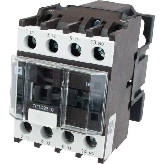 3 Pole Contactor 25 Amp 1 N/O 575 Volt AC Coil TC1D2510S6 3 Pole Contactor 25 Amp 1 N/O 575 Volt AC Coil TC1D2510S6