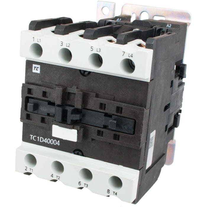 4 Pole Contactor 40 Amp 4 N/O 24 Volt AC Coil TC1D40004B7