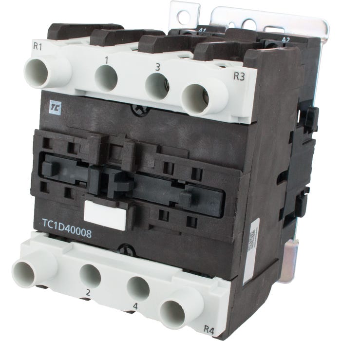 4 Pole Contactor 40 Amp 2 N/O - 2 N/C 220 Volt AC Coil TC1D40008M7 4 Pole Contactor 40 Amp 2 N/O - 2 N/C 220 Volt AC Coil TC1D40008M7