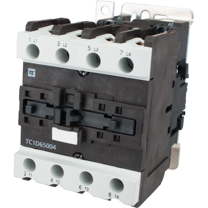 4 Pole Contactor 65 Amp 4 N/O 220 Volt AC Coil TC1D65004M7 4 Pole Contactor 65 Amp 4 N/O 220 Volt AC Coil TC1D65004M7