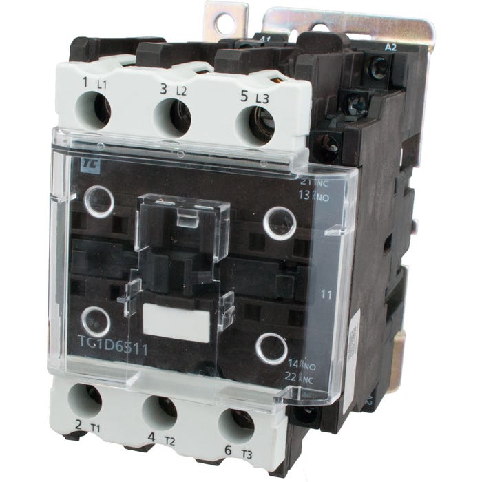 3 Pole Contactor 65 Amp 1 N/O - 1 N/C 440 Volt AC Coil TC1D6511R7