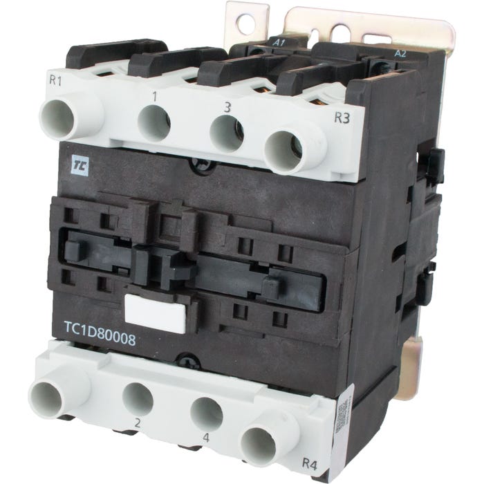 4 Pole Contactor 80 Amp 2 N/O - 2 N/C 220 Volt AC Coil TC1D80008M7 4 Pole Contactor 80 Amp 2 N/O - 2 N/C 220 Volt AC Coil TC1D80008M7