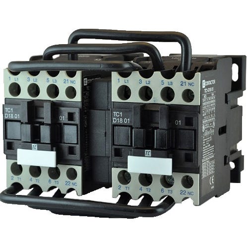 TC2D1801G7 3 Pole Reversing Contactor 18Amp TC2D1801G7 3 Pole Reversing Contactor 18Amp