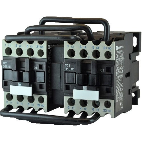 3 Pole Reversing Contactor 18Amp TC2D1801M7 3 Pole Reversing Contactor 18Amp TC2D1801M7