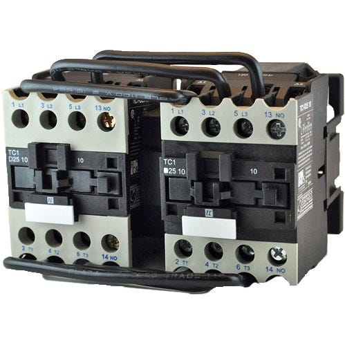 3 Pole Reversing Contactor 25Amp TC2D2511G7