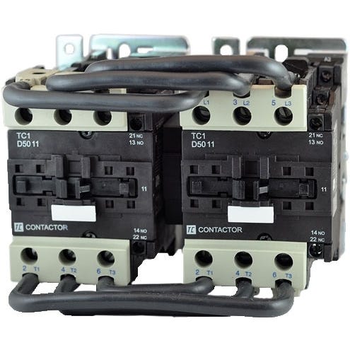 3 Pole Reversing Contactor 50Amp TC2D5011U7