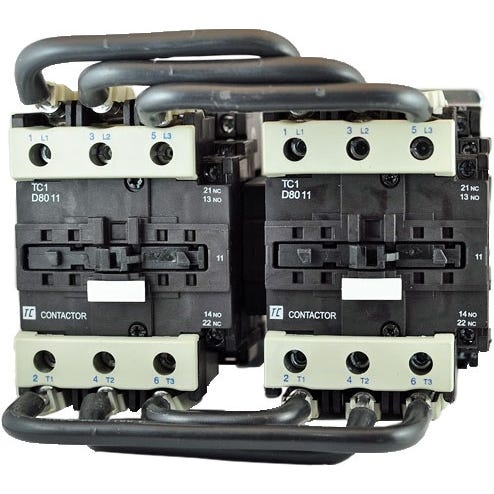 3 Pole Reversing Contactor 80Amp TC2D8011G7 3 Pole Reversing Contactor 80Amp TC2D8011G7