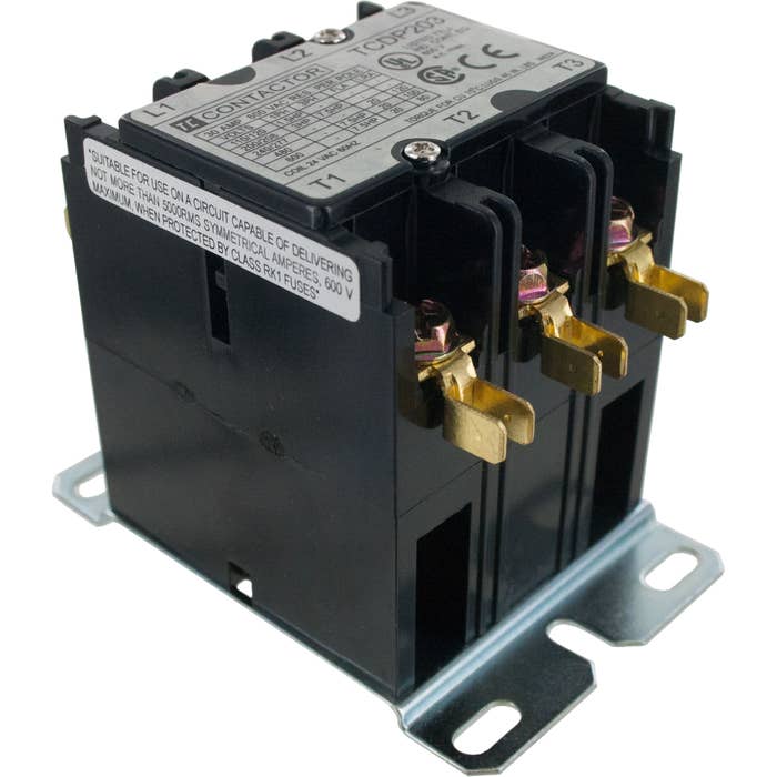 3 Pole Contactor 20 Amp 24VAC Coil 3 Pole Contactor 20 Amp 24VAC Coil