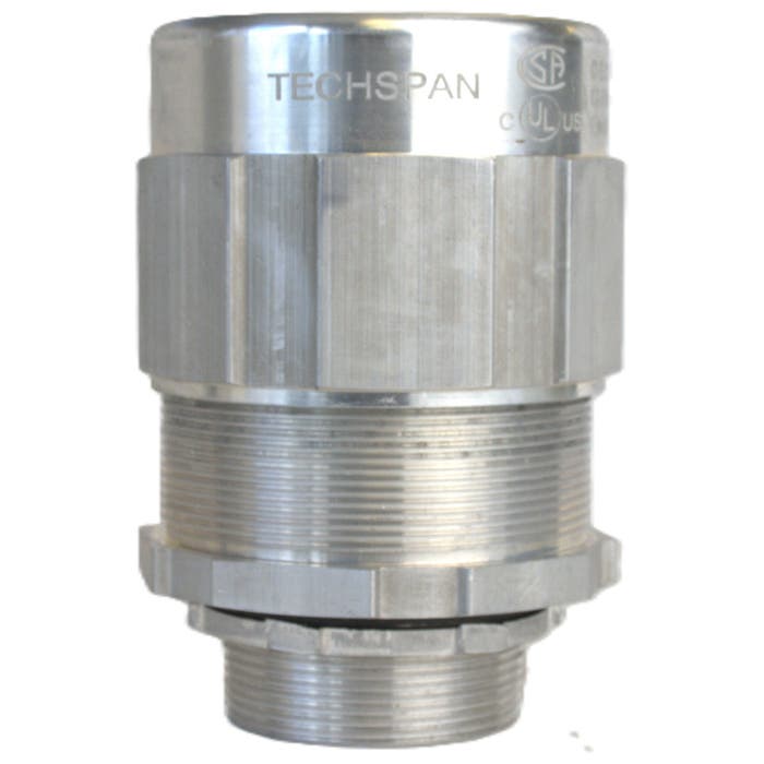 2" NPT Metal Clad Teck Connector 2.38-2.66" Cable Range TKMC200A272 2" NPT Metal Clad Teck Connector 2.38-2.66" Cable Range TKMC200A272